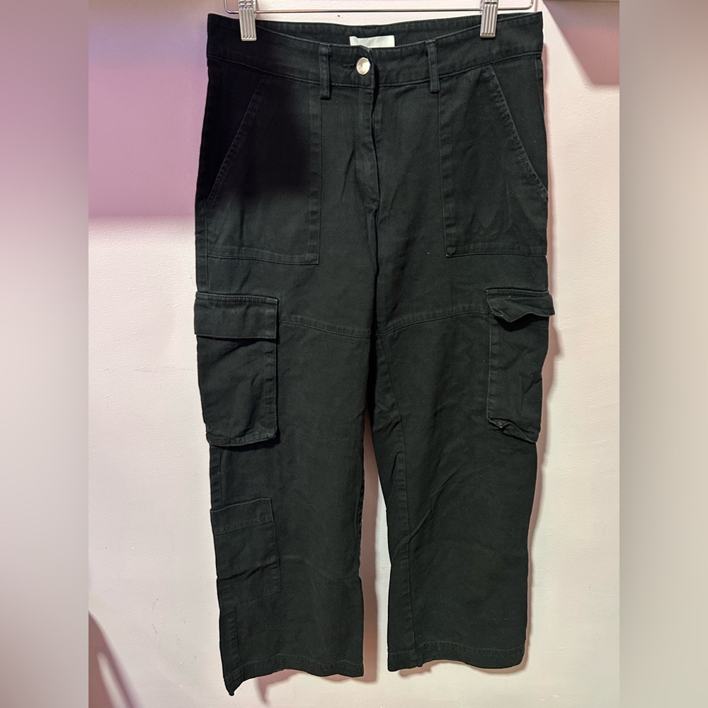 H&M Women Black Cargo Pants